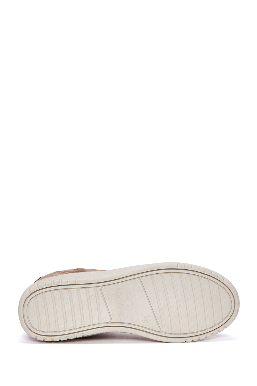 Women's Beige Suede Leather Sneaker