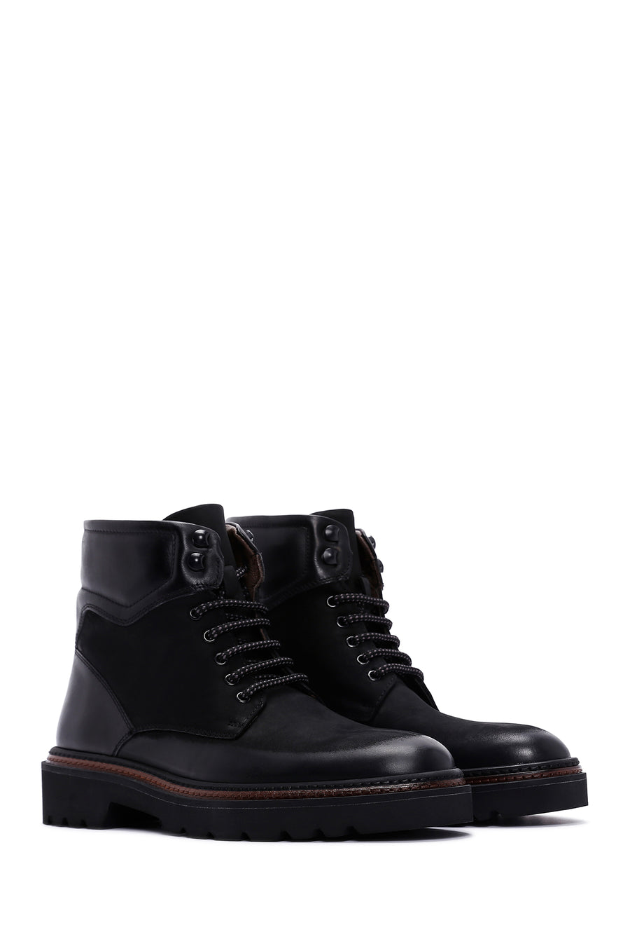 Men's Black Leather Boots