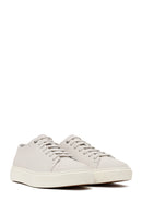 Erkek Beyaz Bağcıklı Deri Sneaker | Derimod