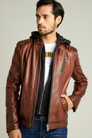 Lebron Men's Leather Jacket | Derimod