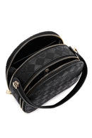 Women's Black Long Strap Printed Mini Handbag | Derimod