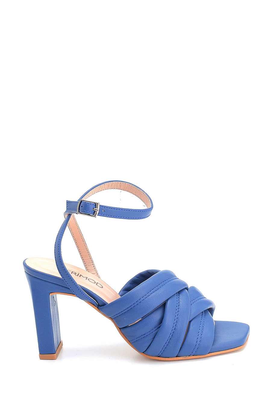 Women's Casual Heeled Leather Sandals 21SFD131818 | Derimod