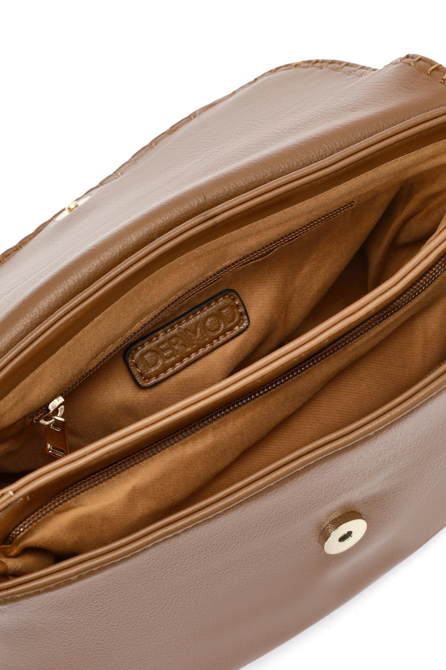Women's Tan Long Strap Crossbody Bag