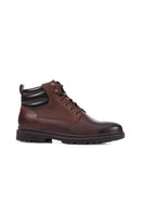 Geox Men's Brown Andalo Lace-Up Leather Boots | Derimod
