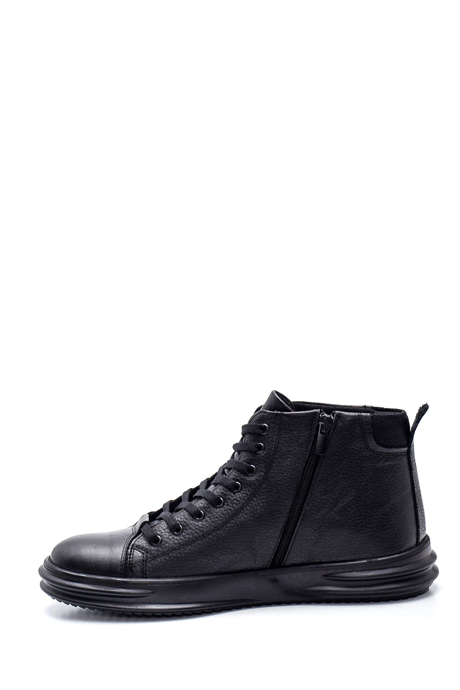 Men's Leather Zippered Boots