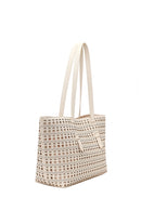 Woman Cream Patterned Shoulder Bag | Derimod