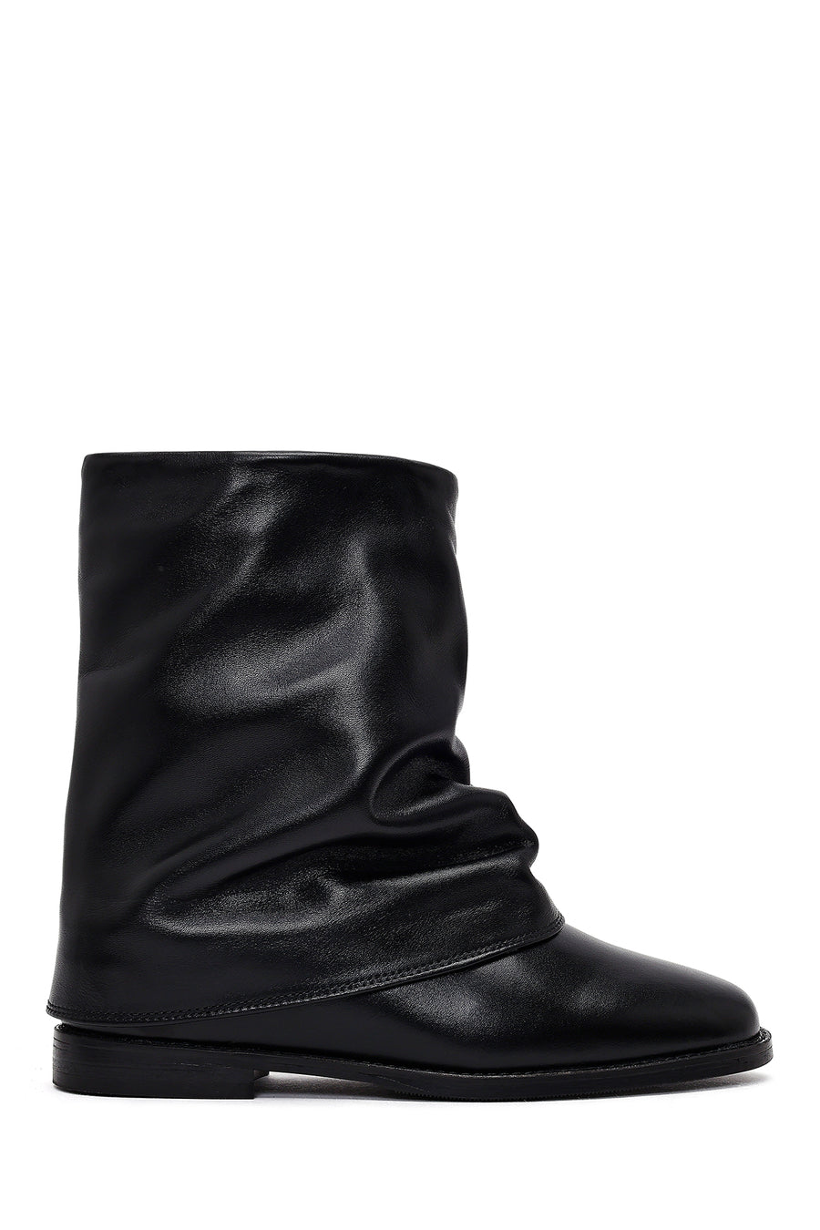 Women's Black Leather Boots 25WFD187918 | Derimod