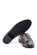 Women's Leather Snakeskin Patterned Loafer | Derimod