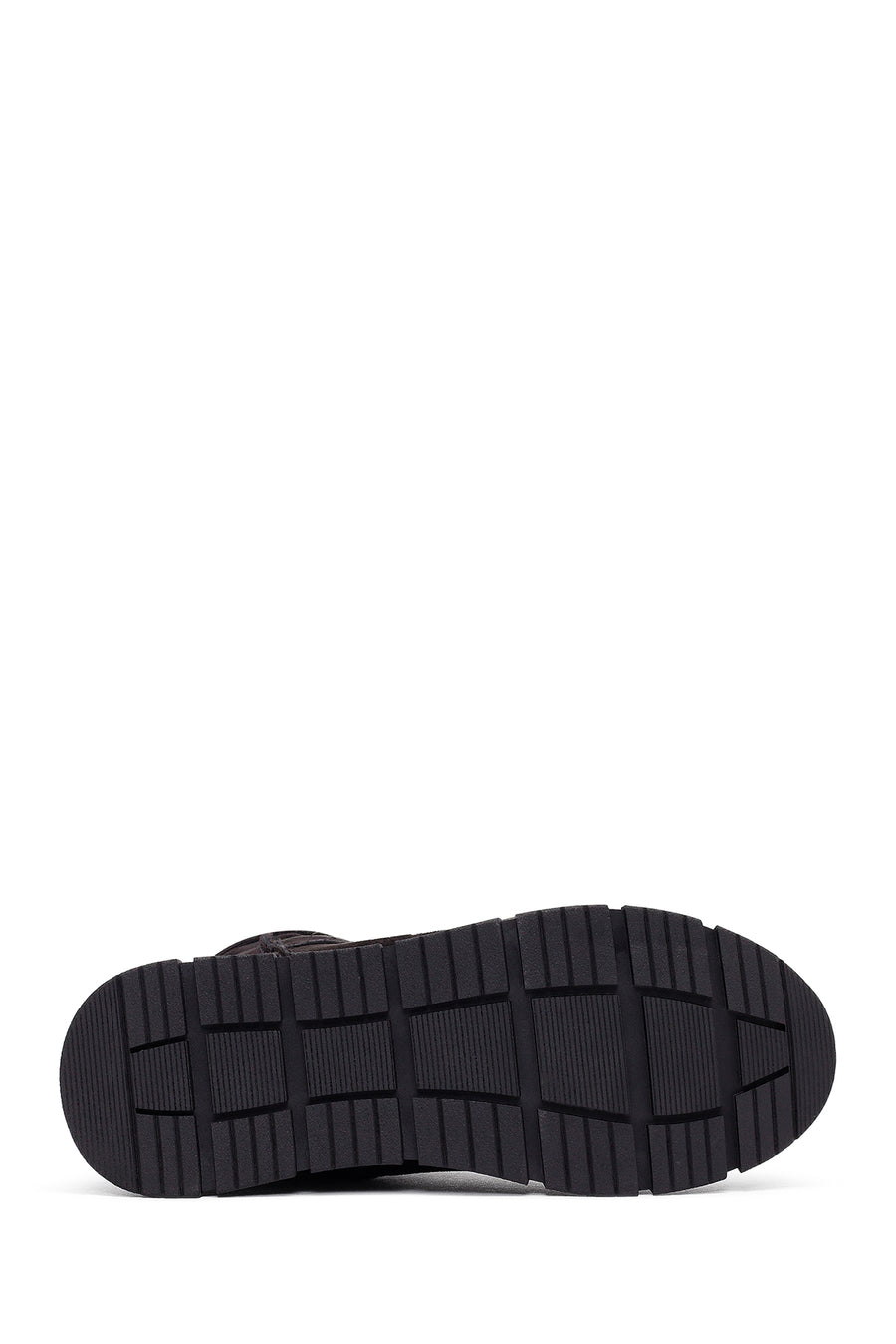 Women's Black Zippered Suede Teddy Boot