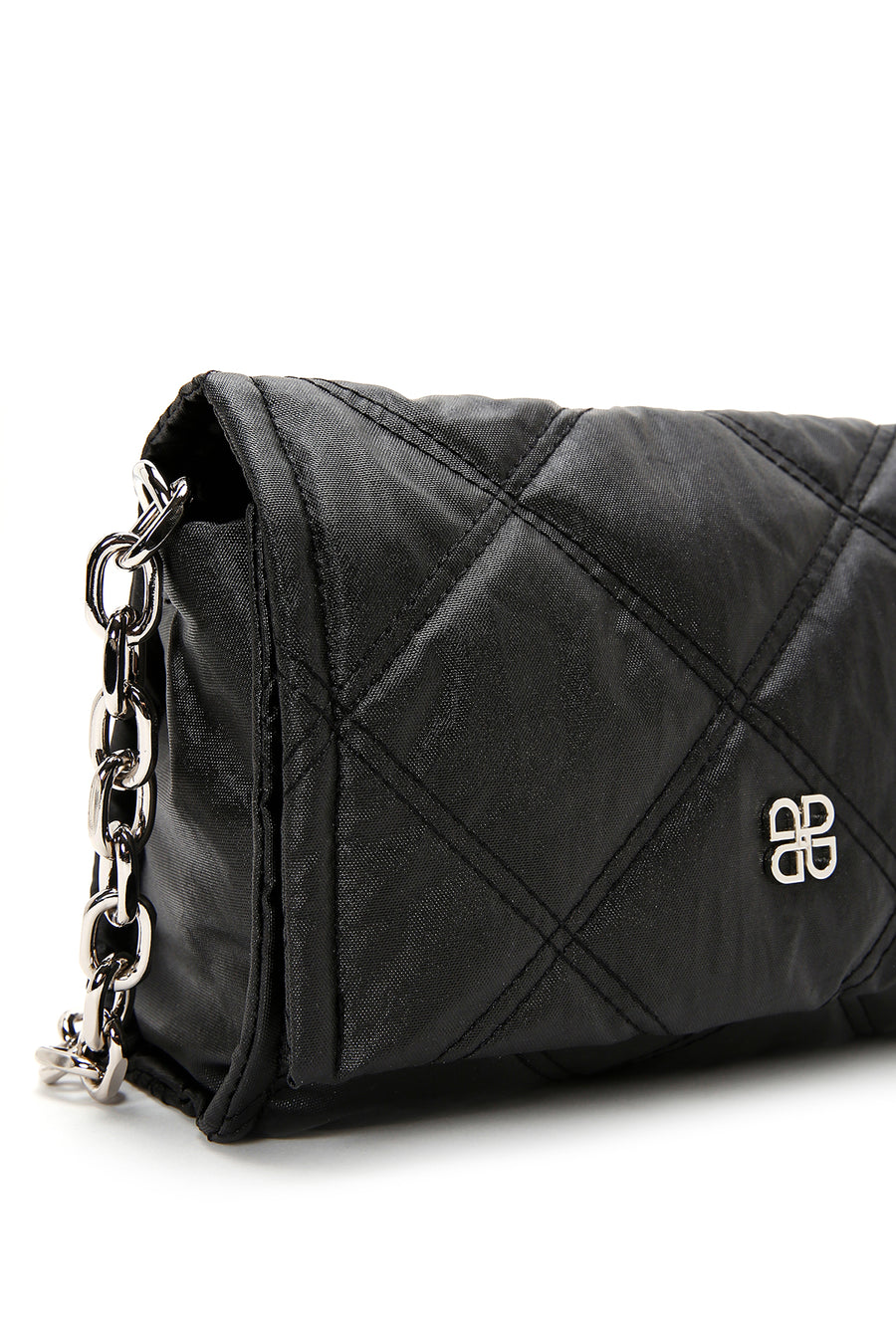 Women's Black Quilted Shoulder Bag
