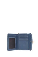 Women's Blue Printed Wallet | Derimod