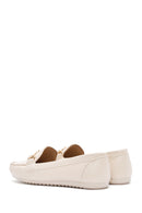 Women's Beige Buckle Detailed Loafer | Derimod
