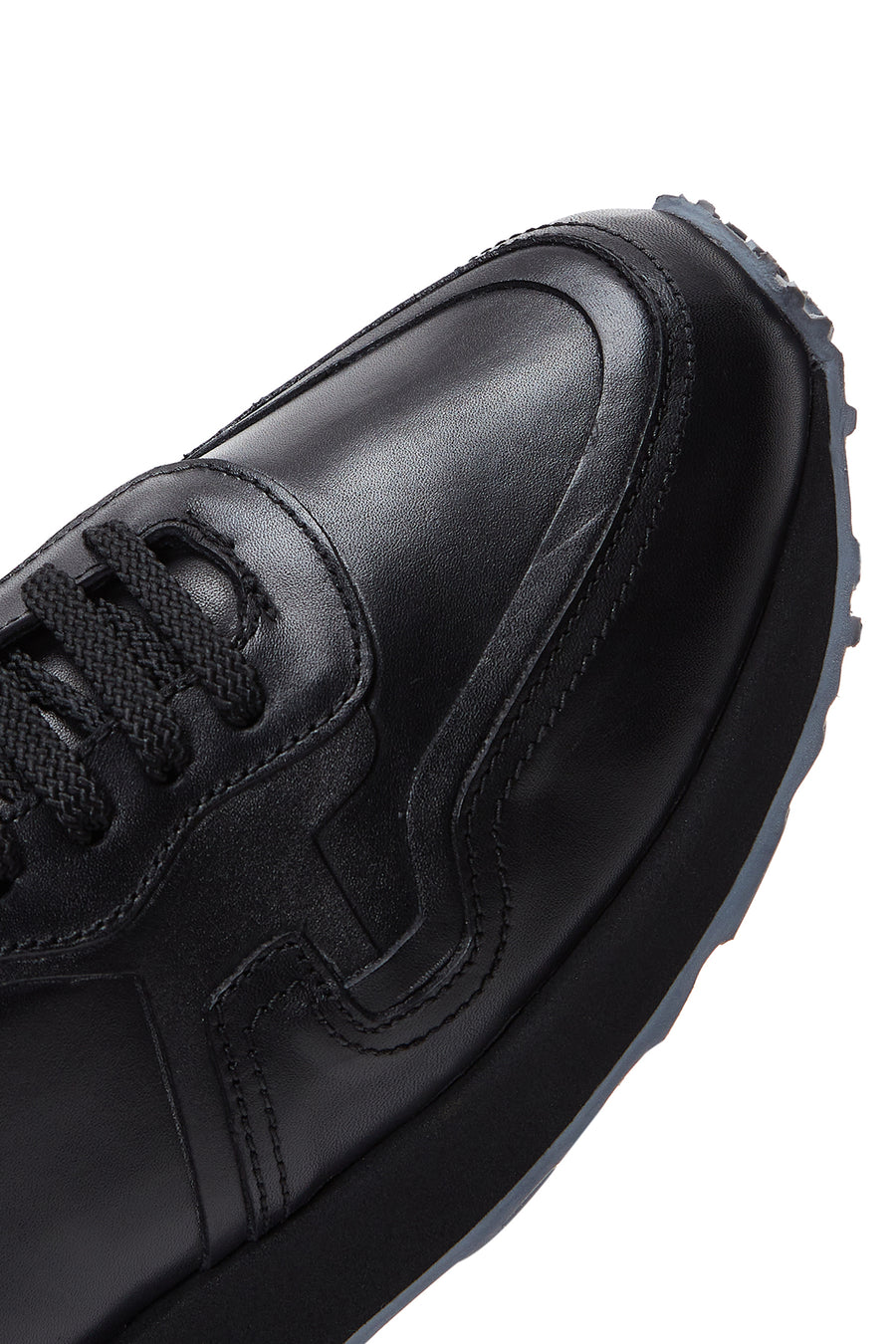Men's Black Leather Sneaker