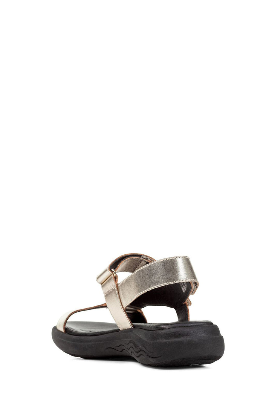 Geox Women's Gold Spherica Ec5w Leather Sandals