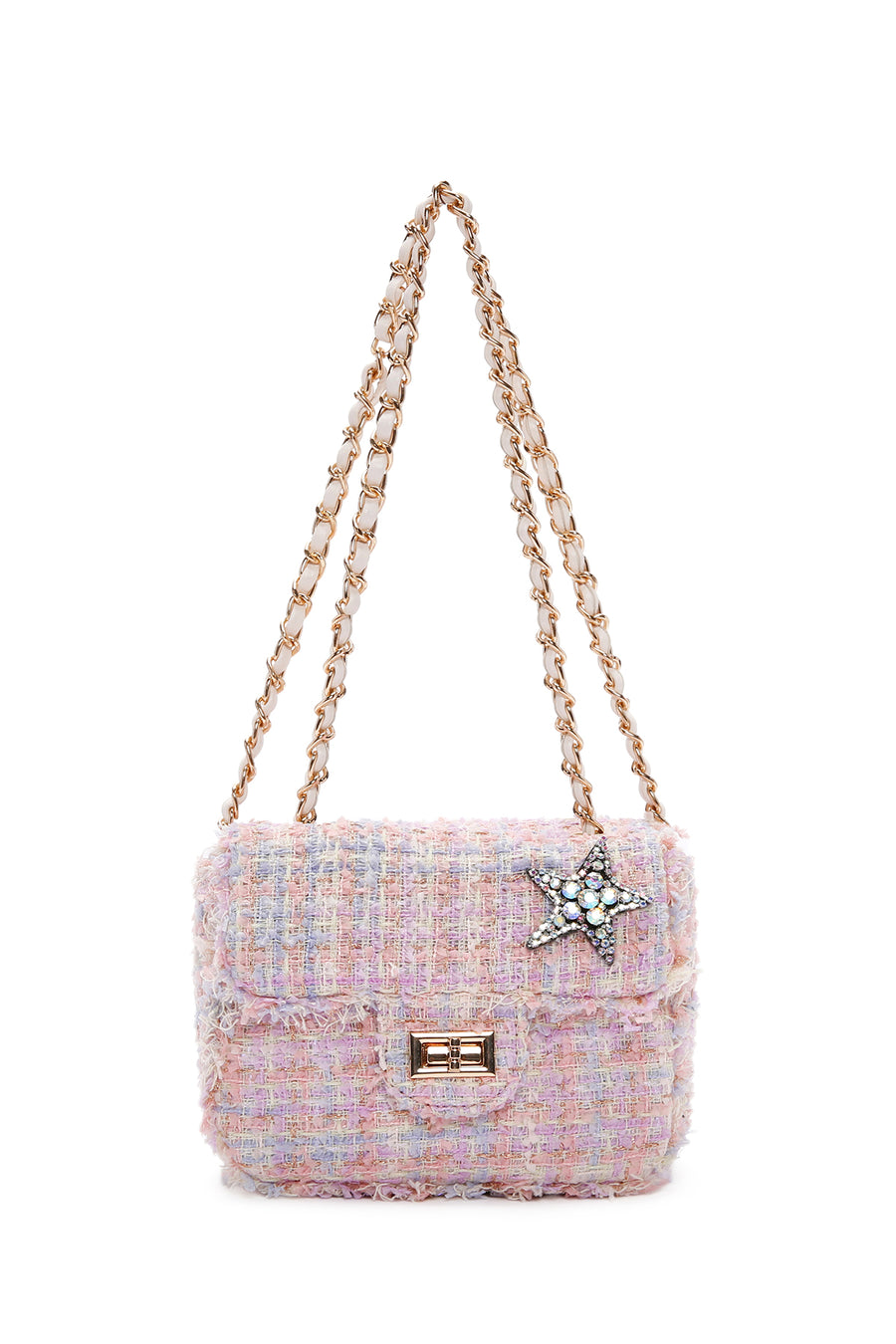 Women's Pink Long Strap Accessory Mini Shoulder Bag