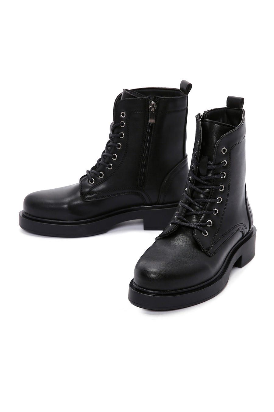 Women's Black Zippered Boots