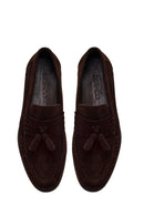Erkek Kahverengi Püsküllü Süet Deri Casual Loafer | Derimod
