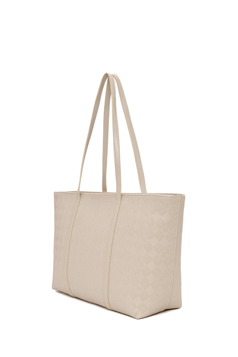 Woman Beige Printed Shoulder Bag