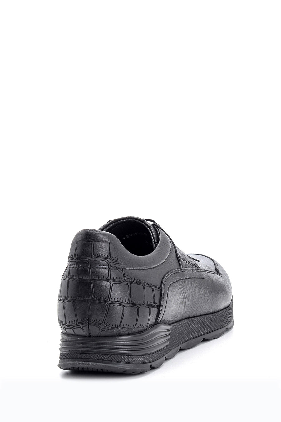 Erkek Kroko Detaylı Deri Sneaker