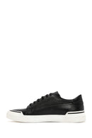 Men's Black Lace-up Leather Sneaker | Derimod