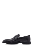 Male Black Leather Classic Loafer | Derimod