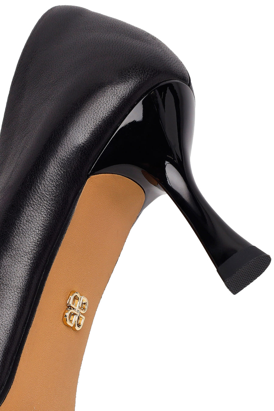 Kadın Siyah İnce Topuklu Deri Stiletto