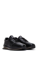 Men's Black Leather Sneaker | Derimod