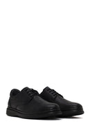 Male Black Lace-up Leather Casual Shoes | Derimod