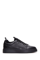 Male Black Lace-Up Leather Sneaker | Derimod