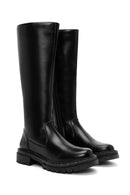 Women's Black Zippered Boots | Derimod