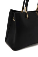 Woman Black Printed Long-Strap Shoulder Bag | Derimod