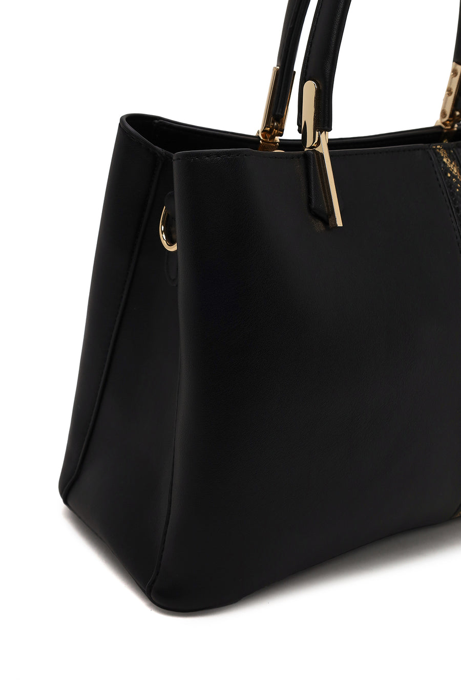 Woman Black Printed Long-Strap Shoulder Bag