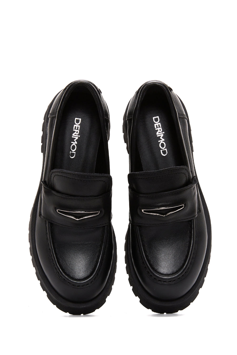 Women's Black Leather Loafer