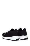 Women's Black Stone Sneaker | Derimod