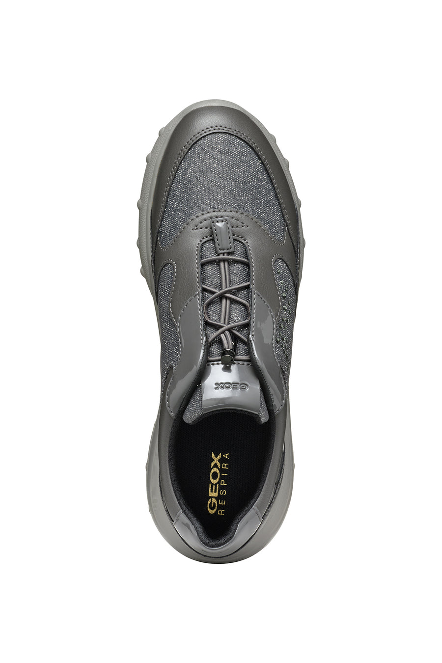 Geox Women's Grey Alleniee B Stone Detailed Sneaker