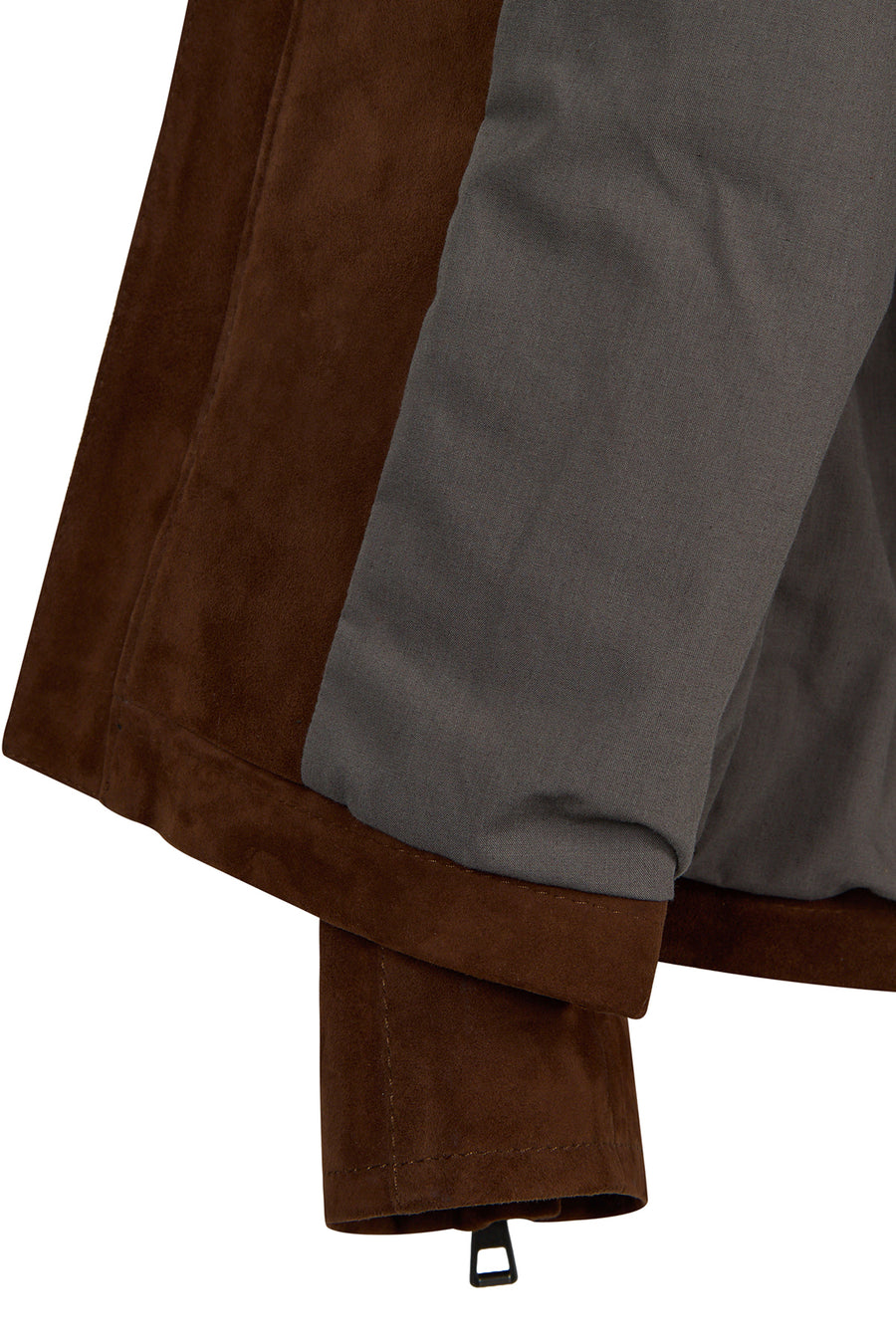 Howard Erkek Kahverengi Slim-Fit Süet Deri Ceket