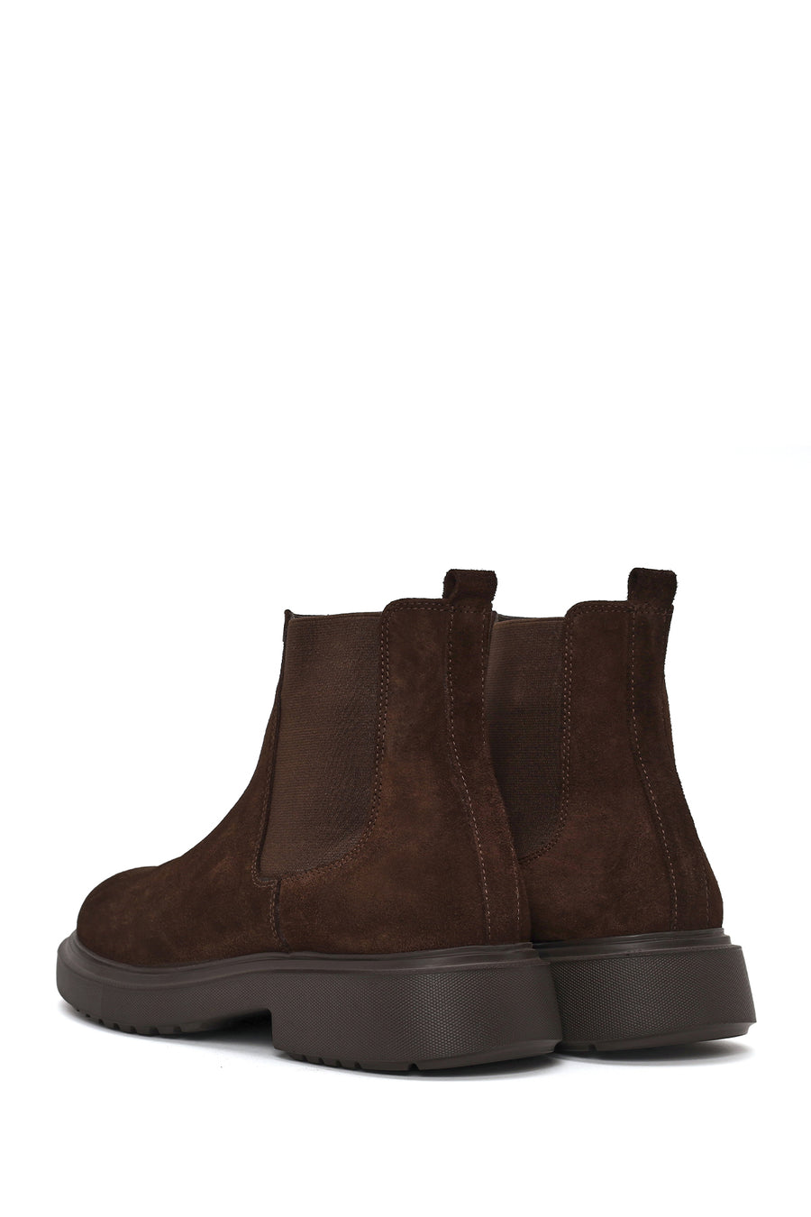 Male Brown Suede Chelsea Boots