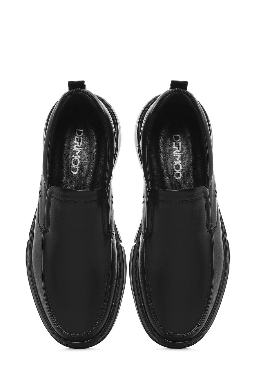 Men's Black Leather Comfort Loafer