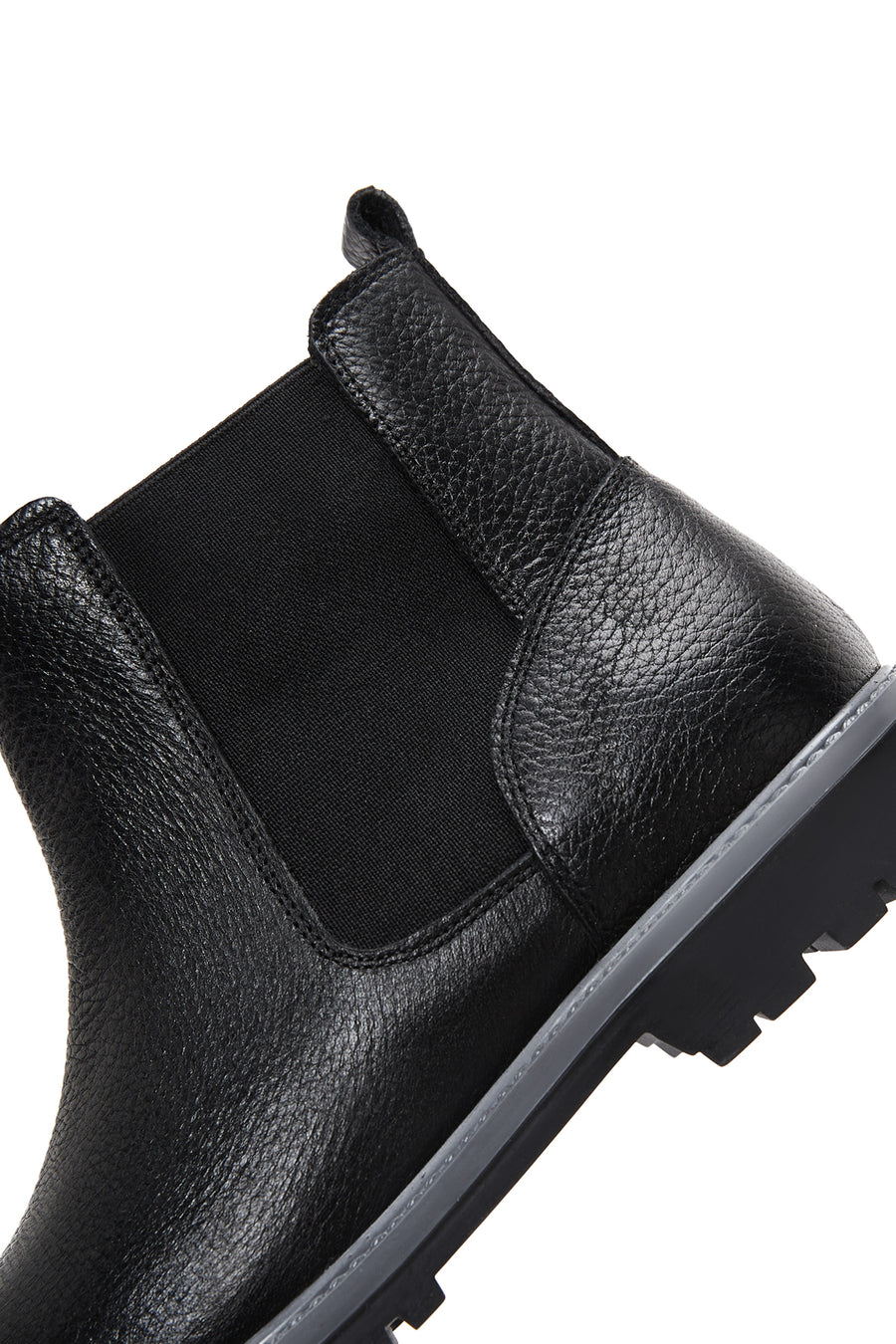 Women's Black Leather Chelsea Boots