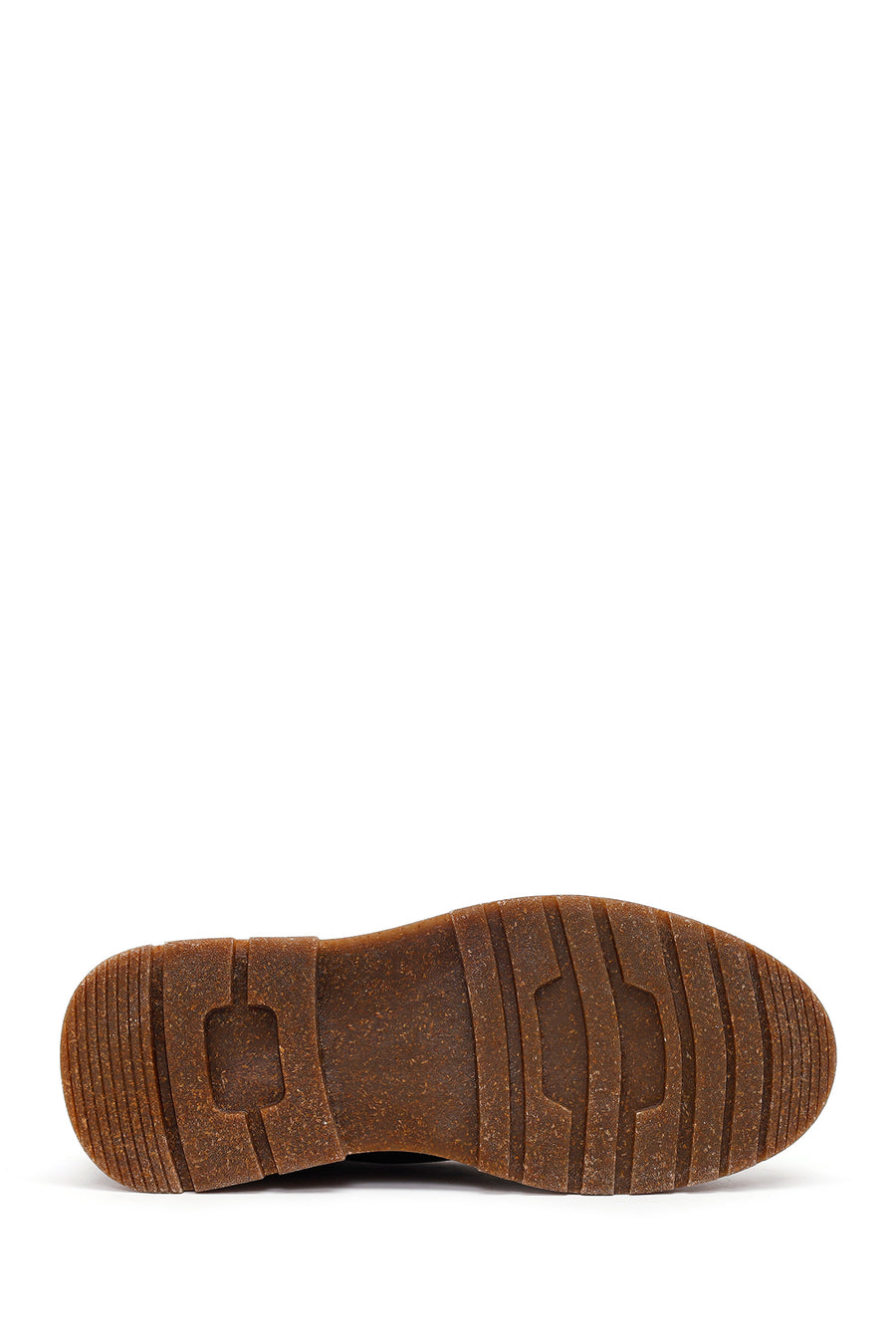 Male Brown Lace-Up Thick-Soled Nubuck Leather Boots
