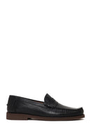Erkek Siyah Deri Casual Loafer | Derimod