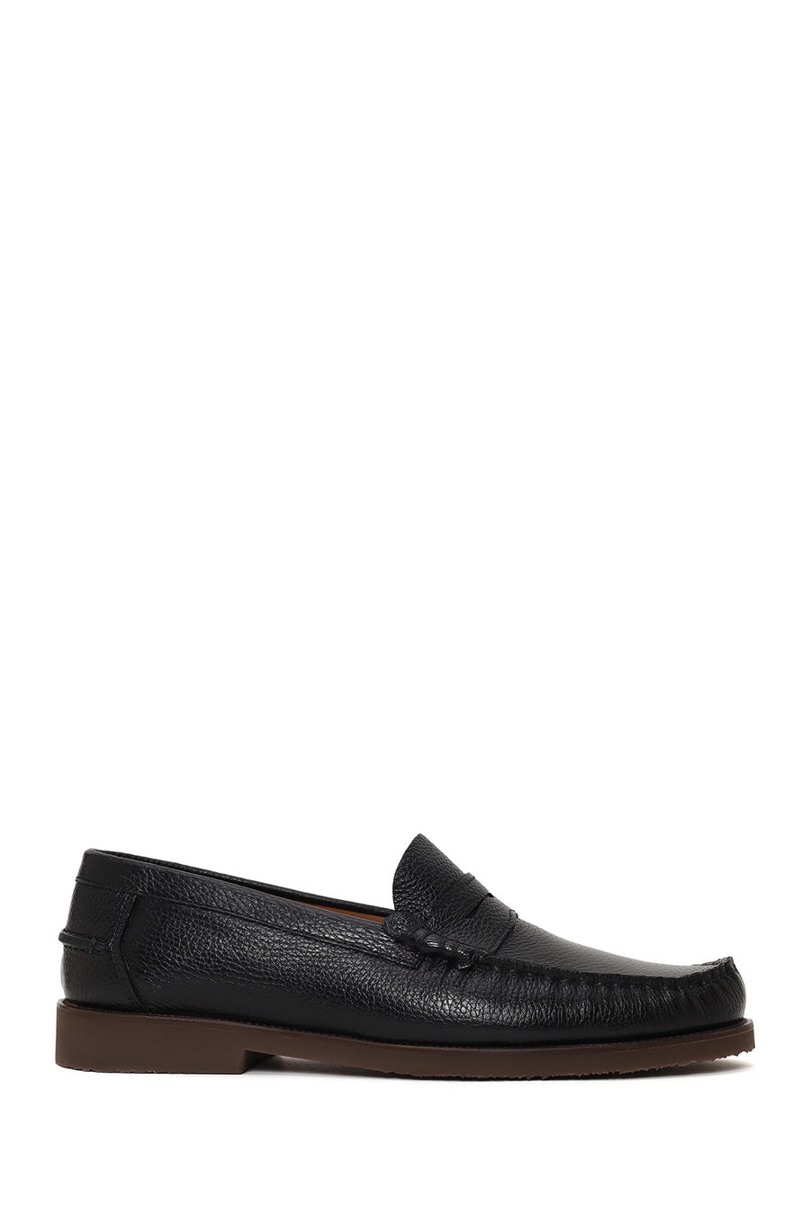 Erkek Siyah Deri Casual Loafer 26SFD6033FT | Derimod
