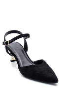Women's Suede Heeled Sandals | Derimod