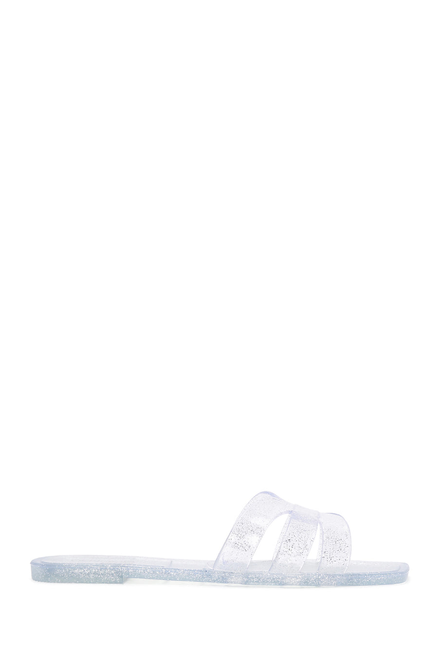 Women's Silver Transparent Jelly Slippers 24SFE4918PV | Derimod