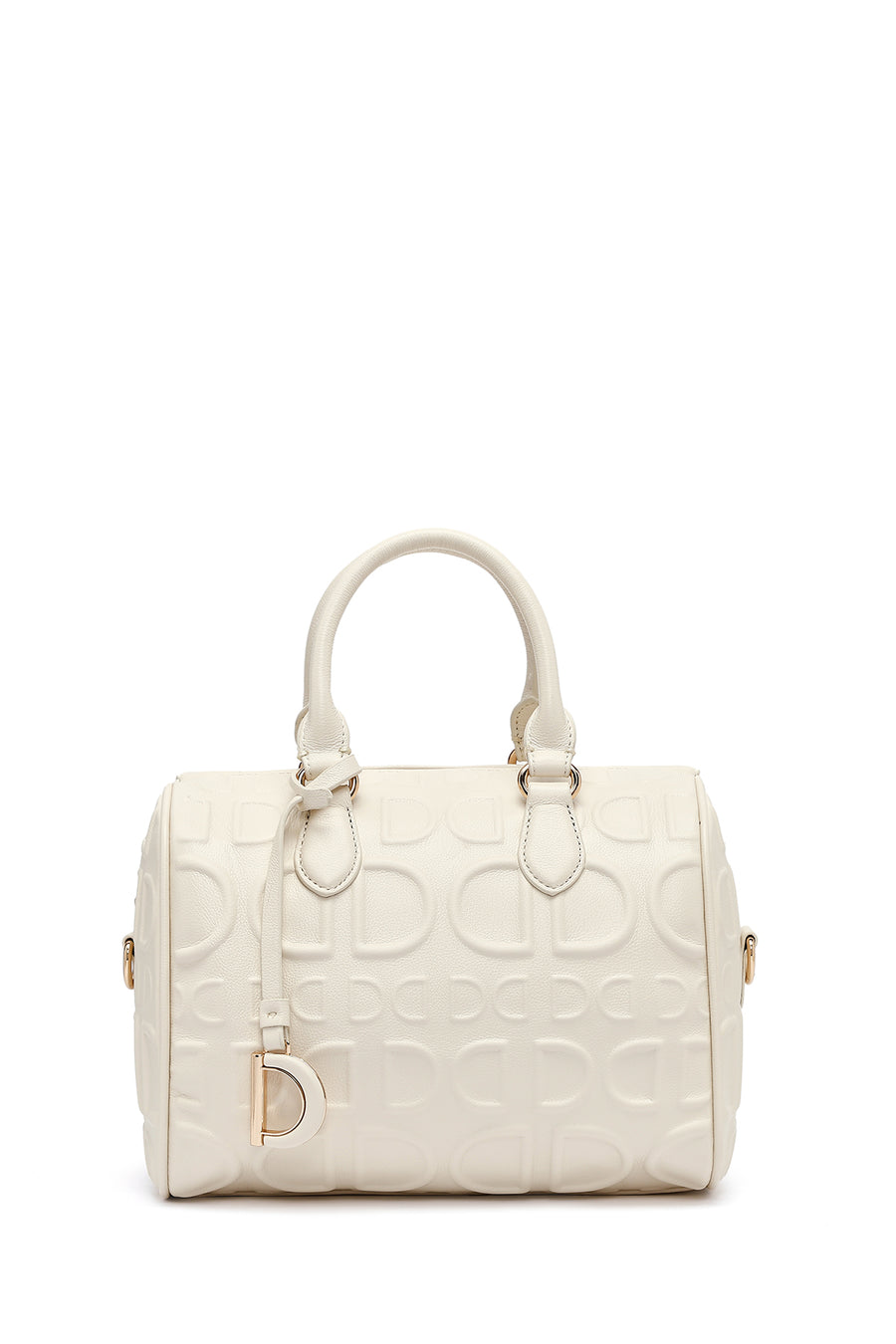 Women's White Long Strap Printed Shoulder Bag