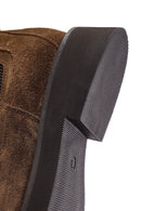 Women's Tan Suede Leather Chelsea Boots | Derimod