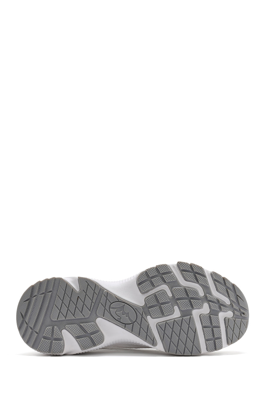 Women's White Lace-Up Thick-Sole Fabric Sneakers