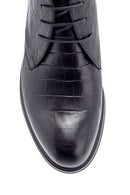 Men's Leather Crocodile Pattern Boots | Derimod