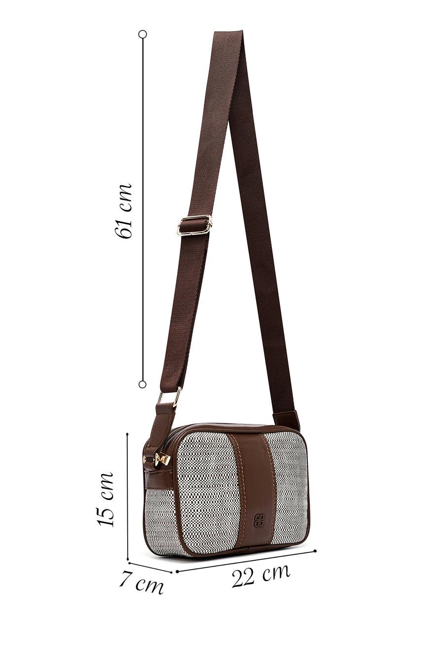 Women's Brown Long Strap Crossbody Bag