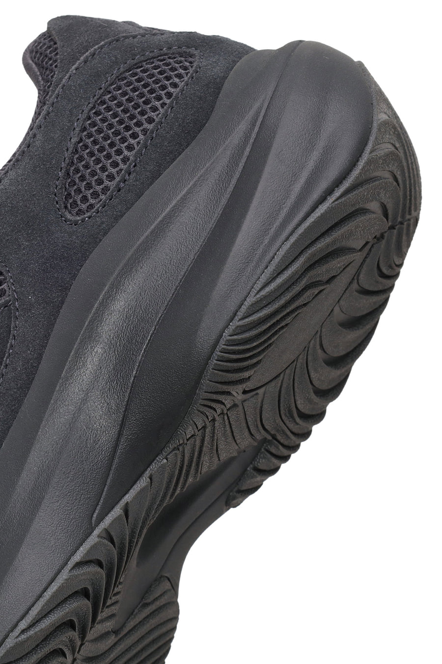Male Gray Lace-Up Thick-Soled Fabric Sneaker